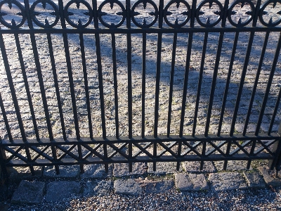 Fence texture old cobblestone Photo