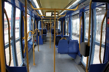 Seating interior train tram Photo