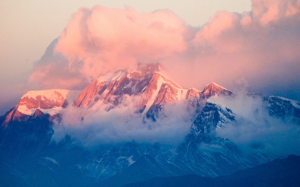 Mountain cloud sunrise dawn