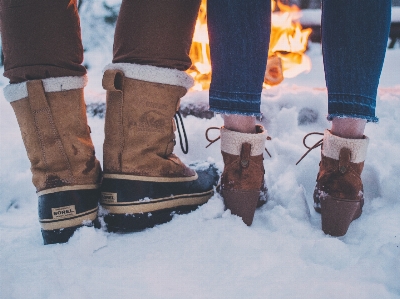 Foto Nieve invierno bota pierna