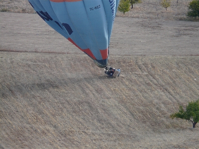 Wing field fall hot air balloon Photo