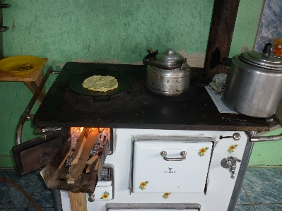 Antique interior cooking kitchen Photo