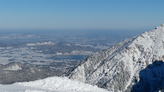 Foto Montanha neve inverno lago