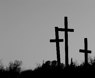 Foto Preto e branco
 linha símbolo religião