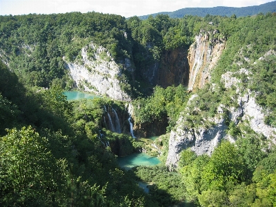 Landscape waterfall lake river Photo