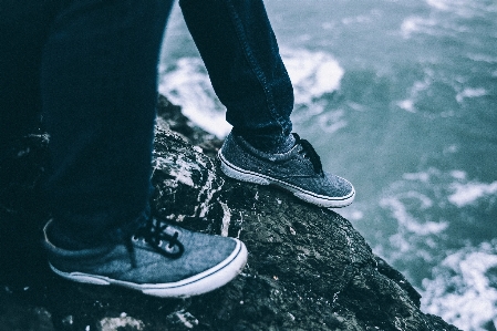 海 水 rock 靴 写真