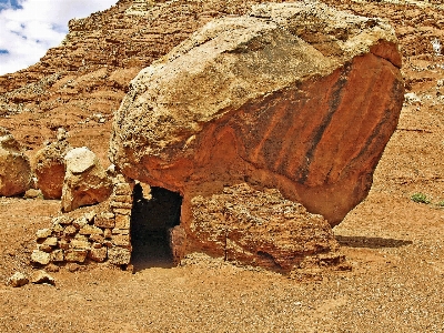 Nature rock wood building Photo