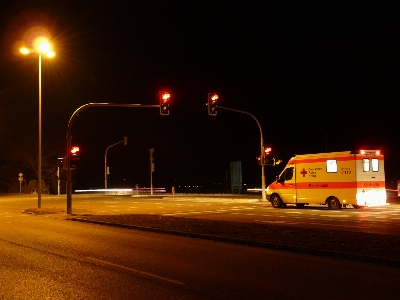 Light road night evening Photo