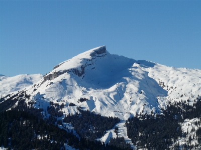 Landscape rock mountain snow Photo