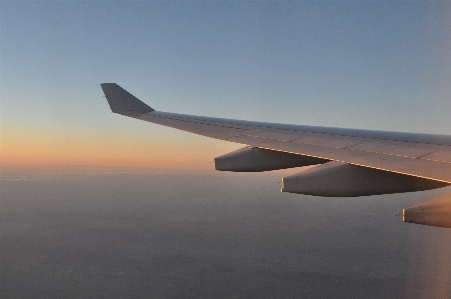 Wing sky air view Photo