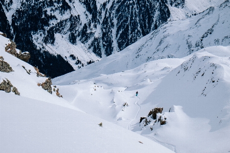 Berg schnee winter schiene Foto