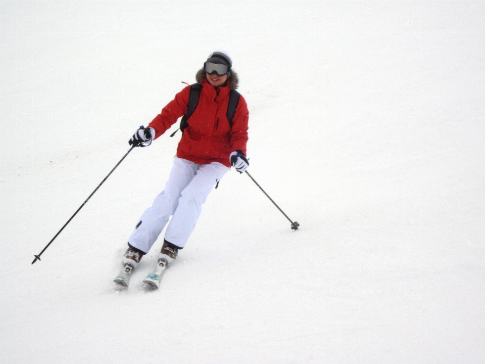 Mountain snow winter woman