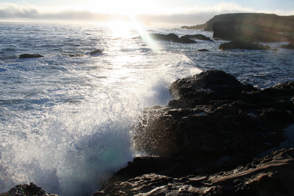 Beach landscape sea coast