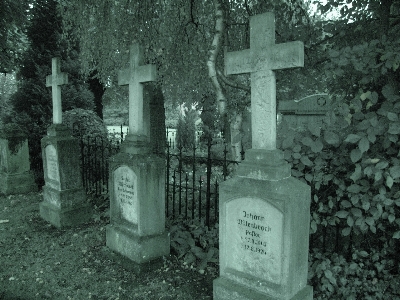 Photo Noir et blanc
 cimetière monochrome mort