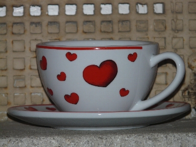 Cup love heart pattern Photo