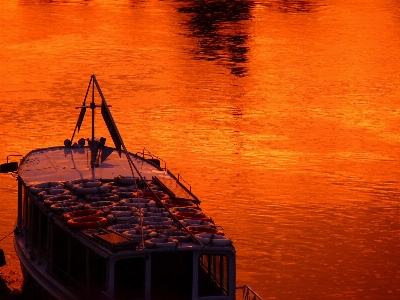 Sea water sunrise sunset Photo