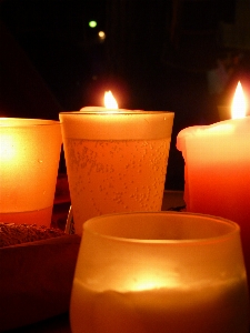 Light cup romance candle Photo