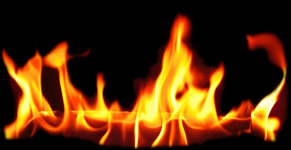 Warm flamme feuer kamin