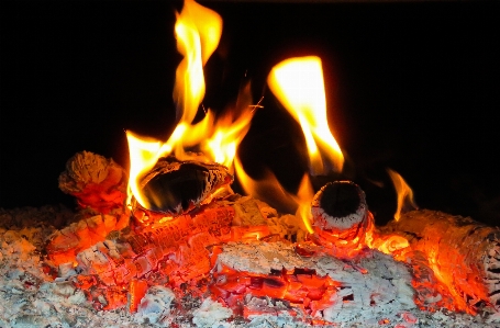 Wood texture flame fire Photo