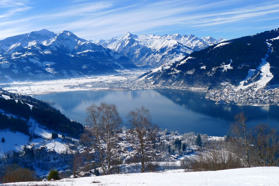 Paysage nature montagne neige