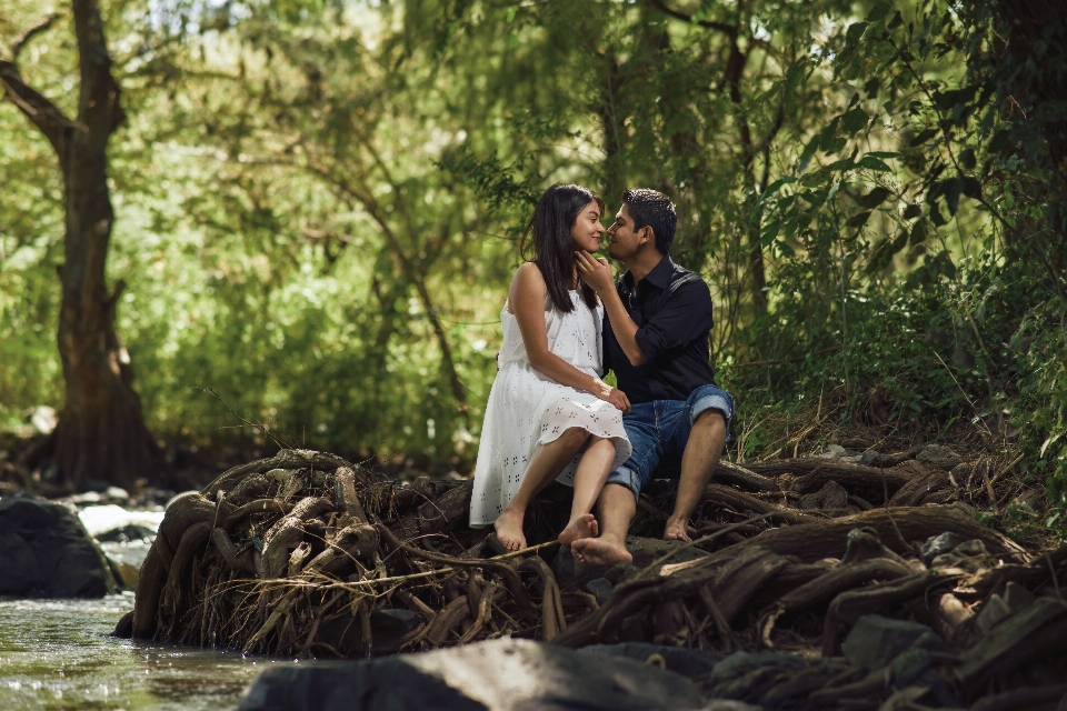 Man water nature forest