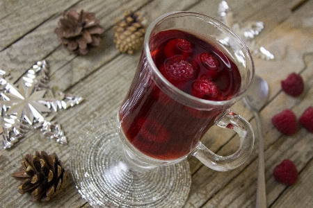 Winter plant raspberry fruit Photo