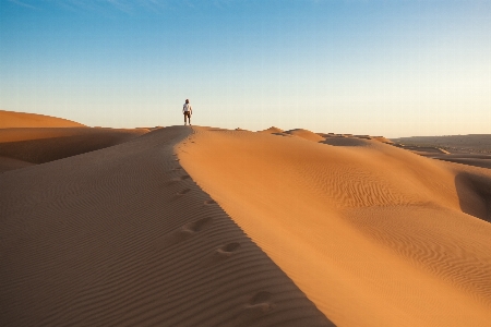 Man landscape sand person Photo