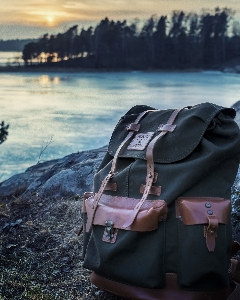 Water sky lake backpack Photo