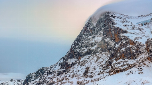 Landscape rock mountain snow Photo