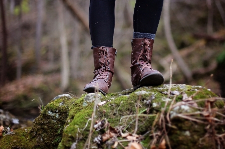 Nature forest walking girl Photo