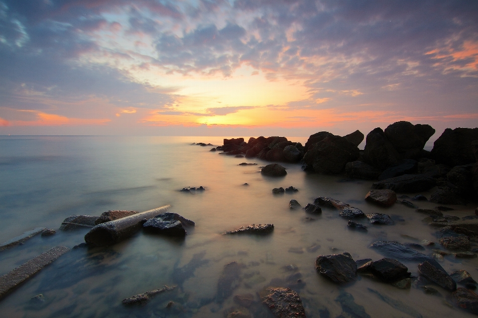 Beach landscape sea coast