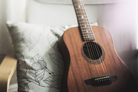 Foto Musik kayu gitar akustik