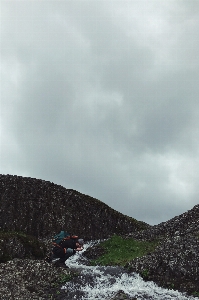 海 rock ウォーキング 山 写真