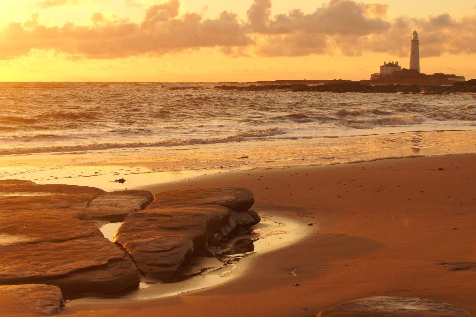 Plage paysage mer côte