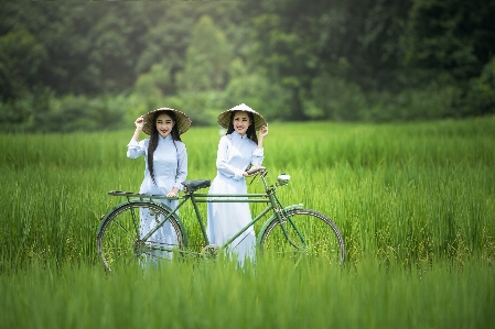 Water nature grass woman Photo