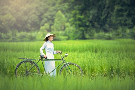 Water nature grass woman Photo