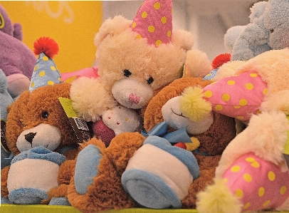 Cute bear fluffy toy Photo