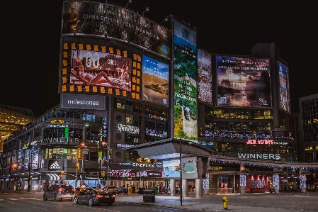 Licht die architektur straße nacht Foto