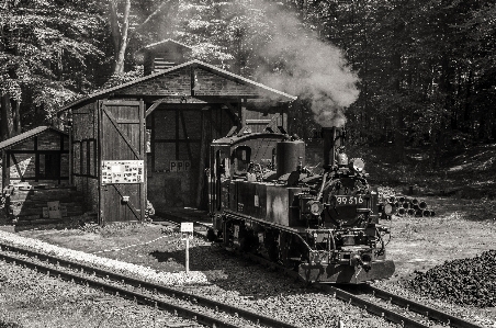 Black and white technology track railway Photo