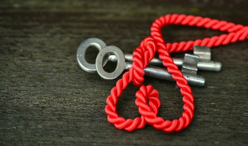 Rope chain love heart Photo