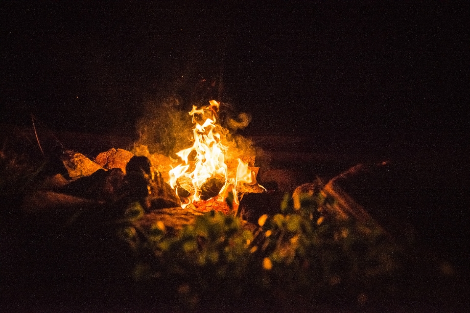 Night sparkler flame fire