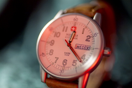 Photo Montre main temps rouge