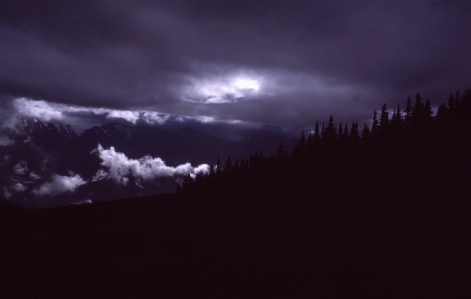 Silhouette cloud sky night Photo