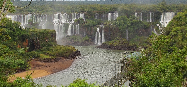 Landschaft natur wald wasserfall Foto