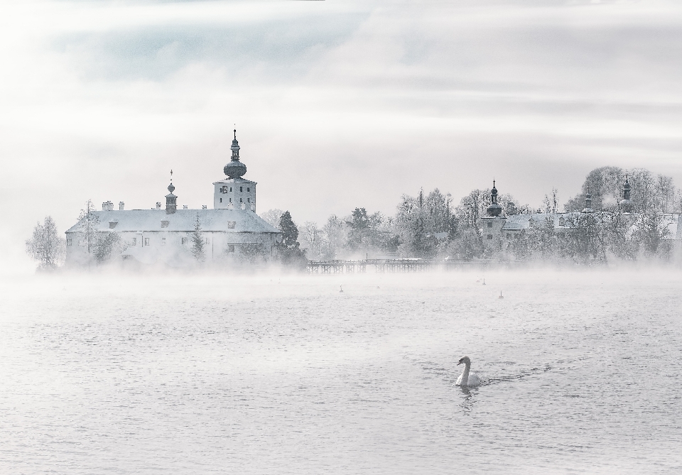 Meer wasser schnee winter