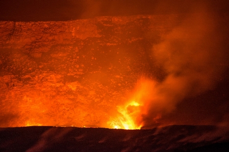 Landscape nature night steam Photo