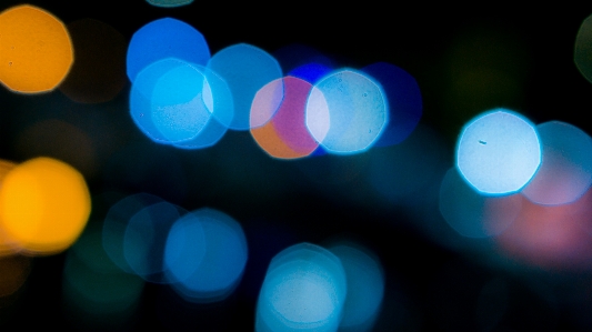 Light bokeh blur night Photo