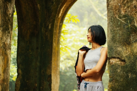 Tree nature forest person Photo