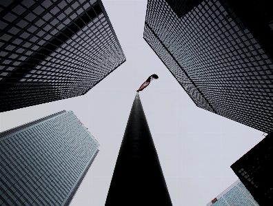 Die architektur weiss glas gebäude Foto