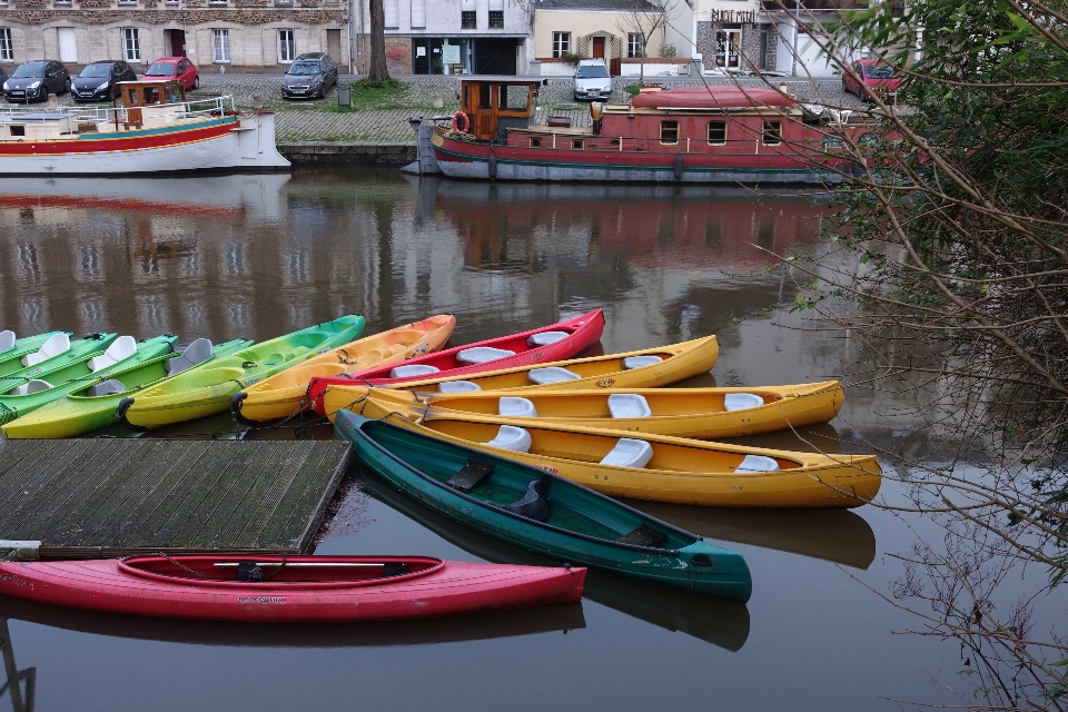 Bote río canoa paleta